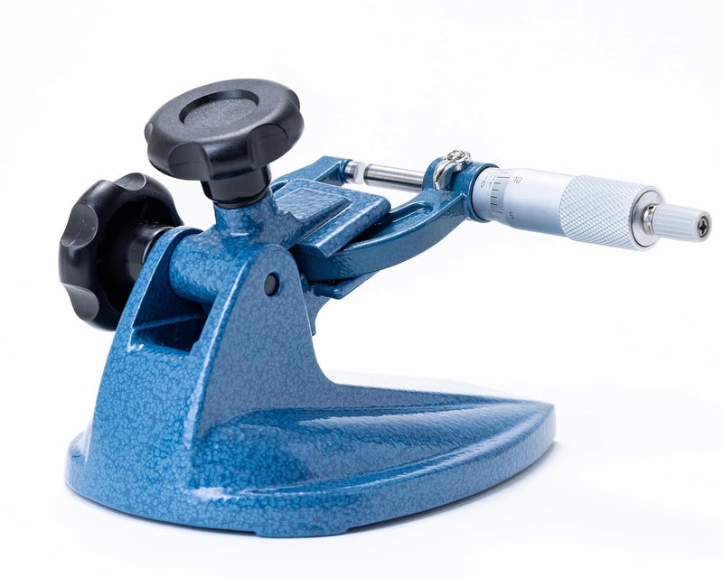 PEC TOOLS Micrometer Stand, Holder for Micrometer Up to 4" with Non-Slip Clamping Pads, Professional Precision Grade Made with Cast Iron - Image 3